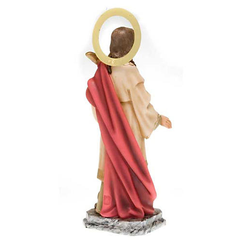 Santa Lucia pasta di legno 40 cm dec. elegante 6