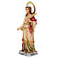 Santa Lucia pasta di legno 40 cm dec. elegante s2