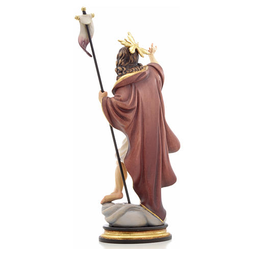 Resurrection wooden statue painted 3