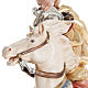 Saint George killing the dragon wooden statue painted s5
