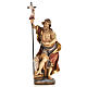 Statua legno San Giovanni Battista dipinta Val Gardena s1
