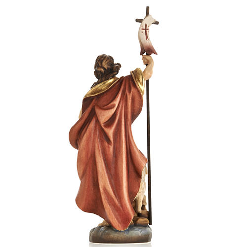St John the Baptist wooden statue painted 5