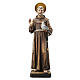 Statua legno San Francesco dipinta Val Gardena s1
