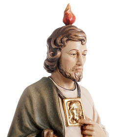 Święty Juda Tadeusz figurka malowane drewno Val Gardena