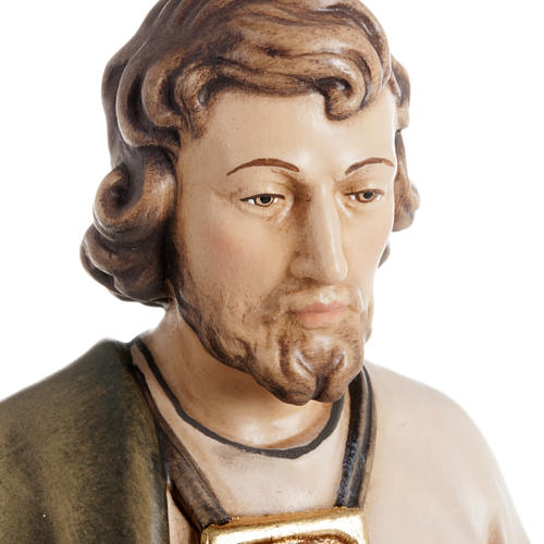 Święty Juda Tadeusz figurka malowane drewno Val Gardena 5