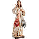 Estatua de madera Jesús de la misericordia pintada Val Gardena s1