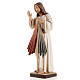 Estatua de madera Jesús de la misericordia pintada Val Gardena s4