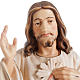Statue bois Jésus Miséricordieux peinte s2