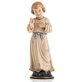 Statua in legno Gesù Adolescente dipinta Val Gardena