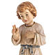 Statua in legno Gesù Adolescente dipinta Val Gardena s2