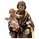 Św. Józef z dzieckiem figurka z drewna malowanego s2