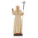 Statua legno "Giovanni Paolo II" dipinta Val Gardena s5
