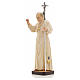 Statua legno "Giovanni Paolo II" dipinta Val Gardena s6