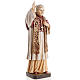 Estatua madera Benedicto XVI pintada Val Gardena s2