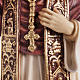 Estatua madera Benedicto XVI pintada Val Gardena s4