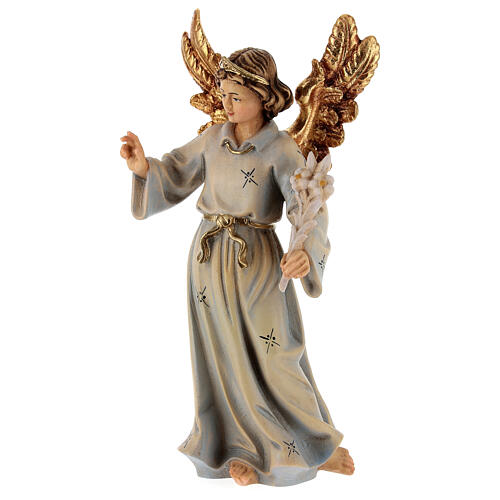 Archangel Gabriel wooden statue painted 3