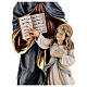 Statua legno "Sant'Anna con Maria" dipinta Val Gardena s4
