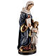 Statua legno "Sant'Anna con Maria" dipinta Val Gardena s5