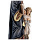 Statua legno "Sant'Anna con Maria" dipinta Val Gardena s6