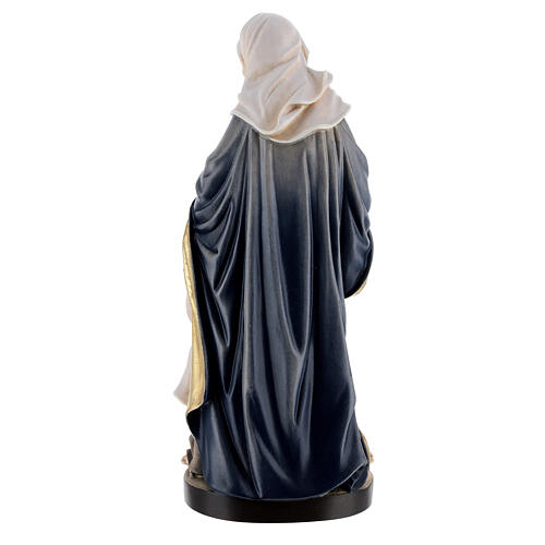 Saint Anne with Mary wooden statue painted 7