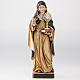 St Clare with monstrance wooden statue painted s1