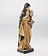 St Clare with monstrance wooden statue painted s2