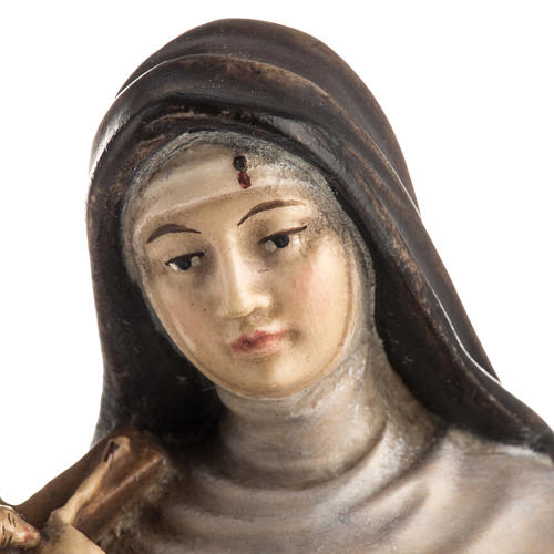 St Rita of Cascia wooden statue painted 7