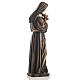 Statue bois Sainte Rita de Cascia peinte s5