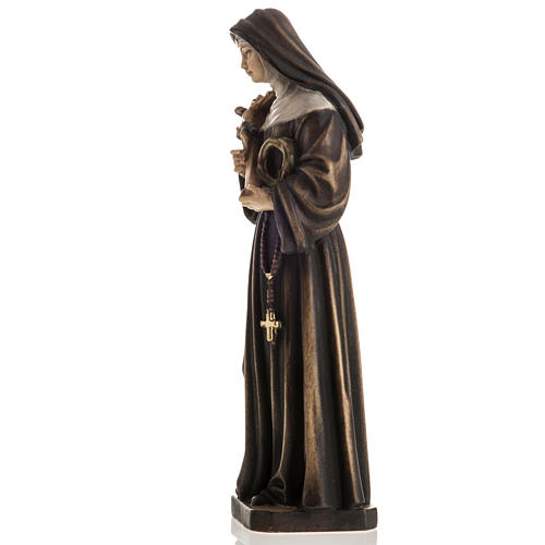 St Rita of Cascia wooden statue painted 6