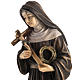 St Rita of Cascia wooden statue painted s3