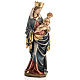 Estatua madera Virgen de Krumauer pintada Val Gardena s2