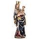 Estatua madera Virgen de Krumauer pintada Val Gardena s1