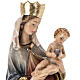 Estatua madera Virgen de Krumauer pintada Val Gardena s10