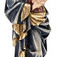 Estatua madera Virgen de Krumauer pintada Val Gardena s12