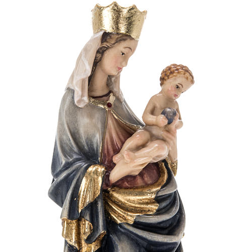 Statue Vierge du Krumauer peinte bois Val Gardena 3