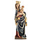 Statue Vierge du Krumauer peinte bois Val Gardena s4