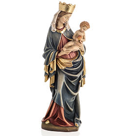 Statua legno "Madonna di Krumauer" dipinta Val Gardena
