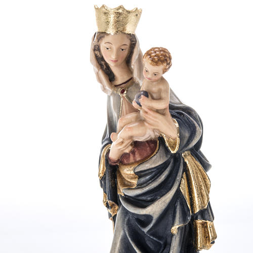 Our Lady of Krumauer wooden statue painted 6