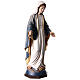 Our Lady of Grace wooden statue painted s5