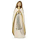 Estatua madera Virgen del Peregrino pintada Val Gardena s1