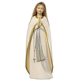 Statua legno "Madonna del Pellegrino" dipinta Val Gardena