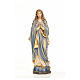 Immaculate Mary wooden statue painted s1