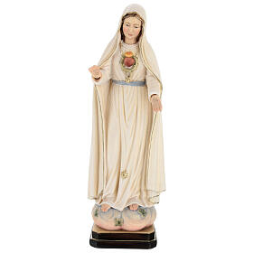 Statue Coeur Immaculé Vierge Marie peinte bois Val Gardena