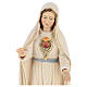 Statue Coeur Immaculé Vierge Marie peinte bois Val Gardena s4