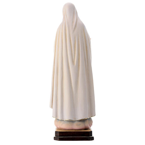 Statua Madonna di Fatima legno dipinto Val Gardena 7