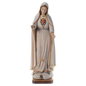 Imagens em Madeira Pintada: Imagem Nossa Senhora Fátima madeira pintada Val Gardena