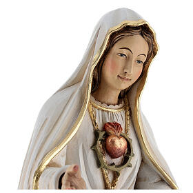 Imagens em Madeira Pintada: Imagem Nossa Senhora Fátima madeira pintada Val Gardena