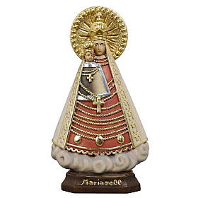 Madonna z Mariazell drewniana figurka malowana Val Gardena