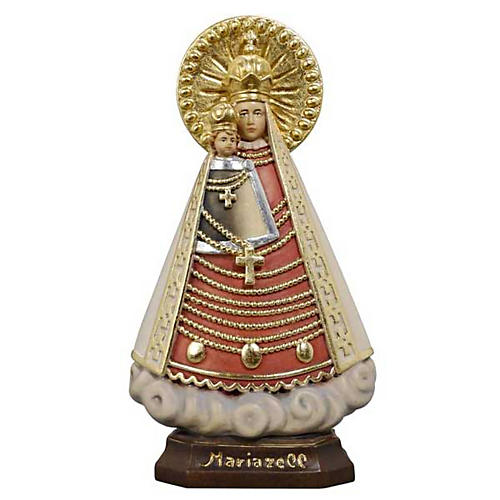 Our Lady of Mariazell wooden statue painted 1