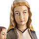 Our Lady of Mariazell seated wooden statue painted s4